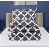 imageUtopia Bedding Queen Comforter Set Grey Printed Comforters Queen Size 3 Piece Lightweight All Season Down Alternative Bedding Set with 1 Comforter 88 x 88 in and 2 Pillow Shams 20 x 26 inQuatrefoil Gray