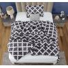 imageUtopia Bedding Queen Comforter Set Grey Printed Comforters Queen Size 3 Piece Lightweight All Season Down Alternative Bedding Set with 1 Comforter 88 x 88 in and 2 Pillow Shams 20 x 26 inQuatrefoil Gray