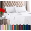 imageUtopia Bedding Queen Sheet Set Soft Microfiber 4 Piece Hotel Luxury Bed Sheets for Women Men Kids ampamp Teens with Side Storage Deep Pocket Fitted Sheet  Pillow Cases  Flat Sheet BrownWhite