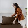 imageUtopia Bedding Queen Sheet Set Soft Microfiber 4 Piece Hotel Luxury Bed Sheets for Women Men Kids ampamp Teens with Side Storage Deep Pocket Fitted Sheet  Pillow Cases  Flat Sheet BrownBrown