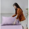 imageUtopia Bedding Queen Sheet Set Soft Microfiber 4 Piece Hotel Luxury Bed Sheets for Women Men Kids ampamp Teens with Side Storage Deep Pocket Fitted Sheet  Pillow Cases  Flat Sheet BrownLavender