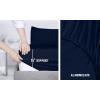 imageUtopia Bedding Queen Sheet Set Soft Microfiber 4 Piece Hotel Luxury Bed Sheets for Women Men Kids ampamp Teens with Side Storage Deep Pocket Fitted Sheet  Pillow Cases  Flat Sheet BrownNavy