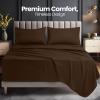imageUtopia Bedding Queen Sheet Set Soft Microfiber 4 Piece Hotel Luxury Bed Sheets for Women Men Kids ampamp Teens with Side Storage Deep Pocket Fitted Sheet  Pillow Cases  Flat Sheet BrownBrown