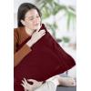 imageUtopia Bedding Queen Sheet Set Soft Microfiber 4 Piece Hotel Luxury Bed Sheets for Women Men Kids ampamp Teens with Side Storage Deep Pocket Fitted Sheet  Pillow Cases  Flat Sheet BrownBurgundy