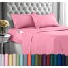 imageUtopia Bedding Queen Sheet Set Soft Microfiber 4 Piece Hotel Luxury Bed Sheets for Women Men Kids ampamp Teens with Side Storage Deep Pocket Fitted Sheet  Pillow Cases  Flat Sheet BrownPink