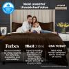 imageUtopia Bedding Queen Sheet Set Soft Microfiber 4 Piece Hotel Luxury Bed Sheets for Women Men Kids ampamp Teens with Side Storage Deep Pocket Fitted Sheet  Pillow Cases  Flat Sheet BrownBrown