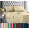 imageUtopia Bedding Queen Sheet Set Soft Microfiber 4 Piece Hotel Luxury Bed Sheets for Women Men Kids ampamp Teens with Side Storage Deep Pocket Fitted Sheet  Pillow Cases  Flat Sheet BrownBeige