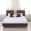 imageUtopia Bedding Quilted Fitted Mattress Pad Queen Size Elastic Fitted Mattress Topper Protector and Cover Stretches up to 16 Inches Deep Machine Washable BurgundyWhite
