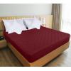 imageUtopia Bedding Quilted Fitted Mattress Pad Queen Size Elastic Fitted Mattress Topper Protector and Cover Stretches up to 16 Inches Deep Machine Washable BurgundyBurgundy