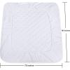 imageUtopia Bedding Quilted Fitted Mattress Pad Queen Size Elastic Fitted Mattress Topper Protector and Cover Stretches up to 16 Inches Deep Machine Washable BurgundyWhite