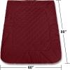 imageUtopia Bedding Quilted Fitted Mattress Pad Queen Size Elastic Fitted Mattress Topper Protector and Cover Stretches up to 16 Inches Deep Machine Washable BurgundyBurgundy