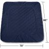 imageUtopia Bedding Quilted Fitted Mattress Pad Queen Size Elastic Fitted Mattress Topper Protector and Cover Stretches up to 16 Inches Deep Machine Washable BurgundyNavy