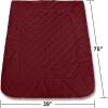imageUtopia Bedding Quilted Fitted Mattress Pad Queen Size Elastic Fitted Mattress Topper Protector and Cover Stretches up to 16 Inches Deep Machine Washable BurgundyBurgundy