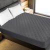 imageUtopia Bedding Quilted Fitted Mattress Pad Queen Size Elastic Fitted Mattress Topper Protector and Cover Stretches up to 16 Inches Deep Machine Washable BurgundyGrey