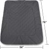 imageUtopia Bedding Quilted Fitted Mattress Pad Queen Size Elastic Fitted Mattress Topper Protector and Cover Stretches up to 16 Inches Deep Machine Washable BurgundyGrey