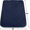 imageUtopia Bedding Quilted Fitted Mattress Pad Queen Size Elastic Fitted Mattress Topper Protector and Cover Stretches up to 16 Inches Deep Machine Washable BurgundyNavy