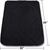 imageUtopia Bedding Quilted Fitted Mattress Pad Queen Size Elastic Fitted Mattress Topper Protector and Cover Stretches up to 16 Inches Deep Machine Washable BurgundyBlack