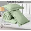 imageUtopia Bedding Twin Comforter Set White Comforters Twin Size 2 Pieces Bedding Comforters Sets Down Alternative Soft Bed Set 1 Comforter 64 x 88 inches 1 Pillow Sham 20 x 26 inchesSage Green