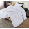 imageUtopia Bedding Twin Comforter Set White Comforters Twin Size 2 Pieces Bedding Comforters Sets Down Alternative Soft Bed Set 1 Comforter 64 x 88 inches 1 Pillow Sham 20 x 26 inchesWhite