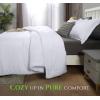 imageUtopia Bedding Twin Comforter Set White Comforters Twin Size 2 Pieces Bedding Comforters Sets Down Alternative Soft Bed Set 1 Comforter 64 x 88 inches 1 Pillow Sham 20 x 26 inchesWhite