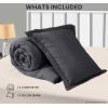 imageUtopia Bedding Twin Comforter Set White Comforters Twin Size 2 Pieces Bedding Comforters Sets Down Alternative Soft Bed Set 1 Comforter 64 x 88 inches 1 Pillow Sham 20 x 26 inchesGrey
