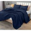 imageUtopia Bedding Twin Comforter Set White Comforters Twin Size 2 Pieces Bedding Comforters Sets Down Alternative Soft Bed Set 1 Comforter 64 x 88 inches 1 Pillow Sham 20 x 26 inchesNavy