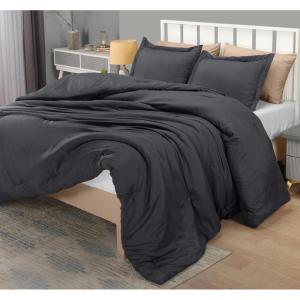 imageUtopia Bedding Twin Comforter Set White Comforters Twin Size 2 Pieces Bedding Comforters Sets Down Alternative Soft Bed Set 1 Comforter 64 x 88 inches 1 Pillow Sham 20 x 26 inchesGrey
