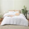 imageUtopia Bedding Duvet Cover Set with Pillowcases  3 Pieces Bedding Duvet Cover with Zipper Closure  1 Duvet Cover with 2 Pillowcases  Soft Brushed Microfiber Queen WhiteWhite