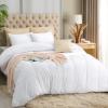 imageUtopia Bedding Duvet Cover Set with Pillowcases  3 Pieces Bedding Duvet Cover with Zipper Closure  1 Duvet Cover with 2 Pillowcases  Soft Brushed Microfiber Queen WhiteWhite