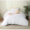 imageUtopia Bedding Duvet Cover Set with Pillowcases  3 Pieces Bedding Duvet Cover with Zipper Closure  1 Duvet Cover with 2 Pillowcases  Soft Brushed Microfiber Queen WhiteWhite