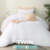 imageUtopia Bedding Duvet Cover Set with Pillowcases  3 Pieces Bedding Duvet Cover with Zipper Closure  1 Duvet Cover with 2 Pillowcases  Soft Brushed Microfiber Queen WhiteWhite