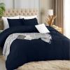 imageUtopia Bedding Duvet Cover Set with Pillowcases  3 Pieces Bedding Duvet Cover with Zipper Closure  1 Duvet Cover with 2 Pillowcases  Soft Brushed Microfiber Queen WhiteNavy