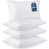 imageUtopia Bedding Pillows Queen Size Set of 4 WhiteHotel Pillows Cooling Pillow for Side Back or Stomach SleepersKing Pack of 4