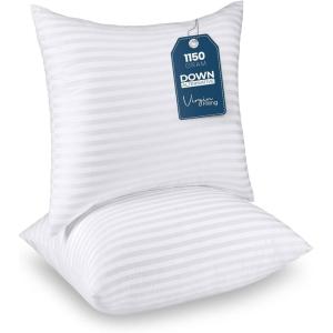 imageUtopia Bedding Pillows Queen Size Set of 4 WhiteHotel Pillows Cooling Pillow for Side Back or Stomach SleepersEuropean Pack of 2