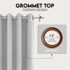 imageUtopia Bedding Blackout Curtains for Bedroom Grommet Window Curtains 84 Inch Length 2 Panels Thermal Insulated Drapes for Living Room Navy 52W x 84L InchesGreyish White