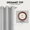 imageUtopia Bedding Blackout Curtains for Bedroom Grommet Window Curtains 84 Inch Length 2 Panels Thermal Insulated Drapes for Living Room Navy 52W x 84L InchesGreyish White