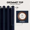 imageUtopia Bedding Blackout Curtains for Bedroom Grommet Window Curtains 84 Inch Length 2 Panels Thermal Insulated Drapes for Living Room Navy 52W x 84L InchesNavy