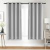 imageUtopia Bedding Blackout Curtains for Bedroom Grommet Window Curtains 84 Inch Length 2 Panels Thermal Insulated Drapes for Living Room Navy 52W x 84L InchesGreyish White