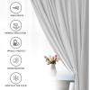 imageUtopia Bedding Blackout Curtains for Bedroom Grommet Window Curtains 84 Inch Length 2 Panels Thermal Insulated Drapes for Living Room Navy 52W x 84L InchesGreyish White