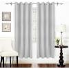 imageUtopia Bedding Blackout Curtains for Bedroom Grommet Window Curtains 84 Inch Length 2 Panels Thermal Insulated Drapes for Living Room Navy 52W x 84L InchesGreyish White