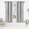 imageUtopia Bedding Blackout Curtains for Bedroom Grommet Window Curtains 84 Inch Length 2 Panels Thermal Insulated Drapes for Living Room Navy 52W x 84L InchesGreyish White