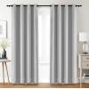 imageUtopia Bedding Blackout Curtains for Bedroom Grommet Window Curtains 84 Inch Length 2 Panels Thermal Insulated Drapes for Living Room Navy 52W x 84L InchesGreyish White