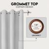 imageUtopia Bedding Blackout Curtains for Bedroom Grommet Window Curtains 84 Inch Length 2 Panels Thermal Insulated Drapes for Living Room Navy 52W x 84L InchesGreyish White