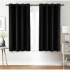 imageUtopia Bedding Blackout Curtains for Bedroom Grommet Window Curtains 84 Inch Length 2 Panels Thermal Insulated Drapes for Living Room Navy 52W x 84L InchesBlack