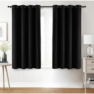 imageUtopia Bedding Blackout Curtains for Bedroom Grommet Window Curtains 84 Inch Length 2 Panels Thermal Insulated Drapes for Living Room Navy 52W x 84L InchesBlack