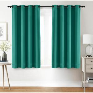 imageUtopia Bedding Blackout Curtains for Bedroom Grommet Window Curtains 84 Inch Length 2 Panels Thermal Insulated Drapes for Living Room Navy 52W x 84L InchesTeal
