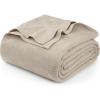 imageUtopia Bedding Khaki 100 Cotton Blanket Full Size  90x84 Inch 350GSM Lightweight Soft and Breathable Thermal Blanket for All Seasons Pack of 8
