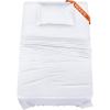imageUtopia Bedding Twin XL Sheets  Bulk Pack of 10 Sheet Sets  Perfect for Hotel Guest Bedroom ampamp College Dorm Room  Brushed Microfiber  Shrinkage and Fade Resistant  Easy Care Twin XL White