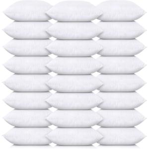imageUtopia Bedding Throw Pillows Insert Pack of 24 White  14 x 14 Inches Bed and Couch Pillows  Indoor Decorative Pillow