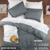 imageUtopia Bedding Duvet Cover King Size  1 Duvet Cover with 2 Pillow Shams  3 Pieces Comforter Cover with Zipper Closure  Ultra Soft Brushed Microfiber 104 X 90 Inches King Quatrefoil NavyGrey